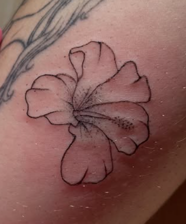 hibiscus flower tattoo