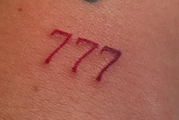 angel number tattoo