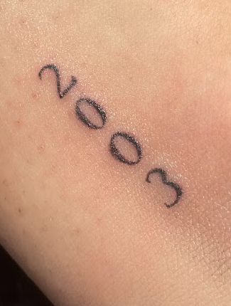 birthyear tattoo