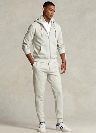 Sudadera de punto doble con cremallera RL