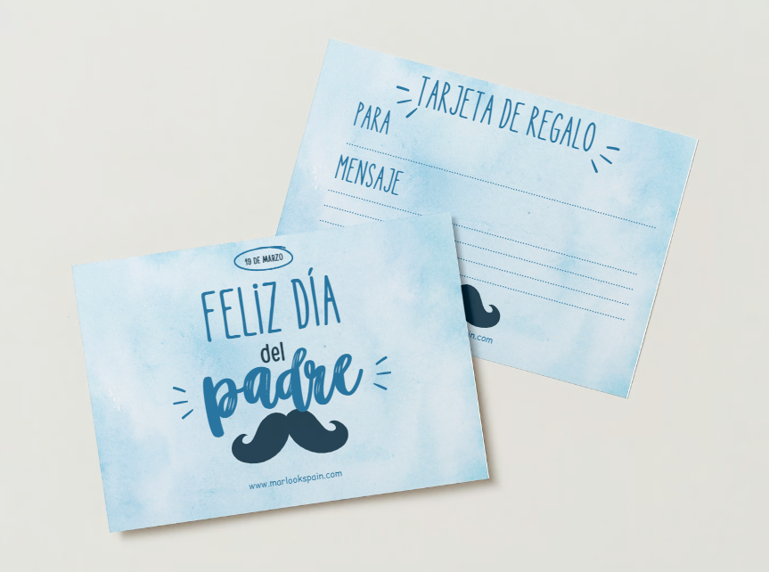 Tarjeta Regalo Día del Padre
