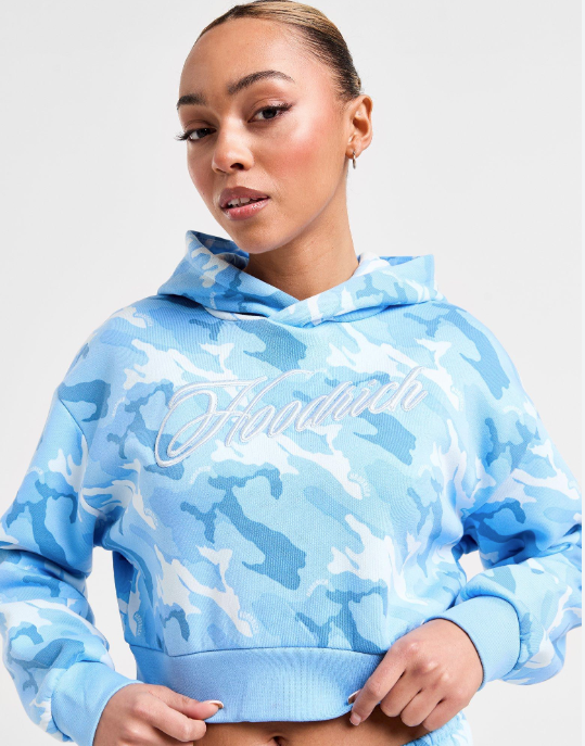 Hoodrich Eden All Over Print Crop Hoodie