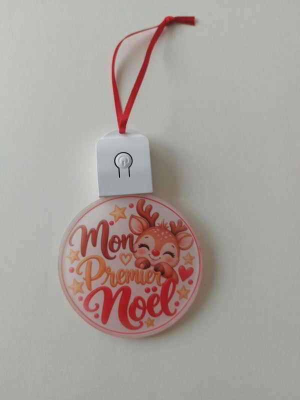 Boule de Noël LED personnalisée – Mon Premier Noël