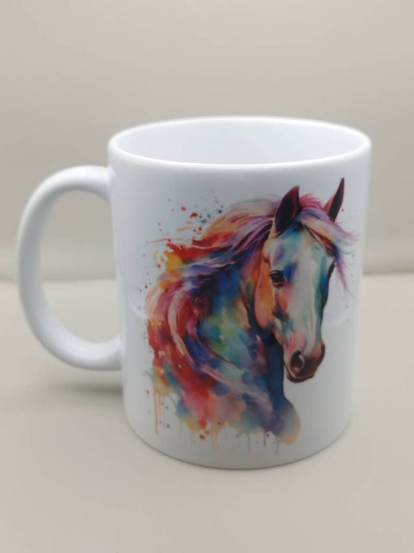 Mug cheval coloré