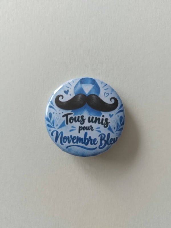 Badge Novembre Bleu – Tous unis pour Novembre Bleu