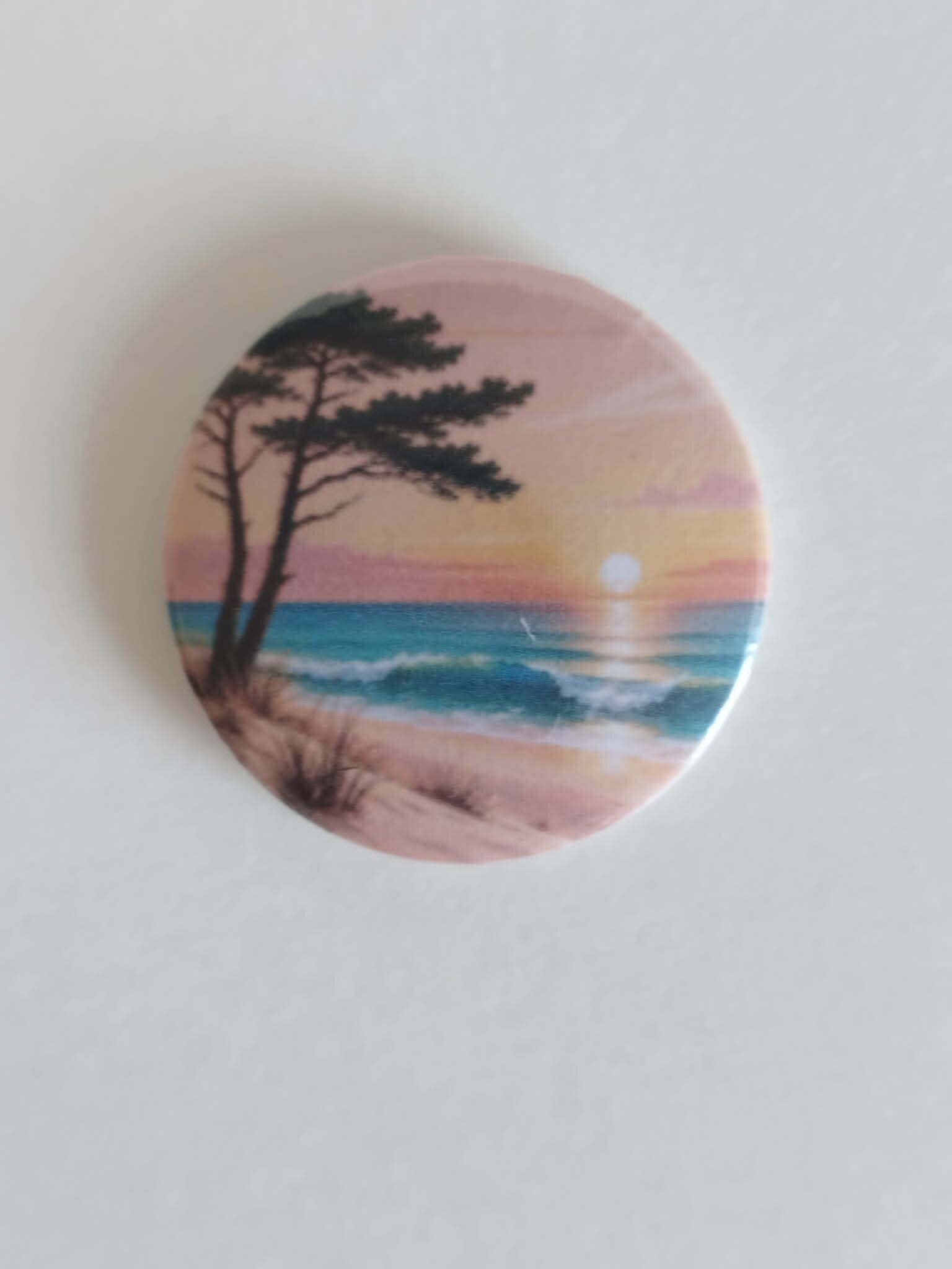 Magnet bord de mer 32 mm – Coucher de soleil