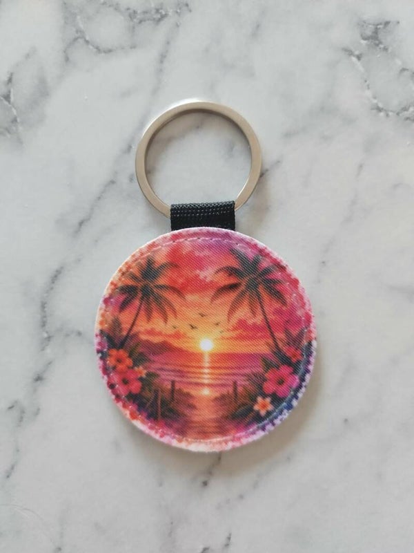 Porte-clés Coucher de soleil tropical
