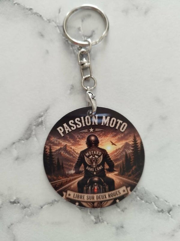 Porte-clés Passion Moto