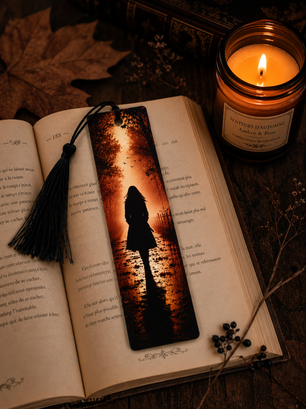 Marque-page Thriller – Silhouette mystérieuse