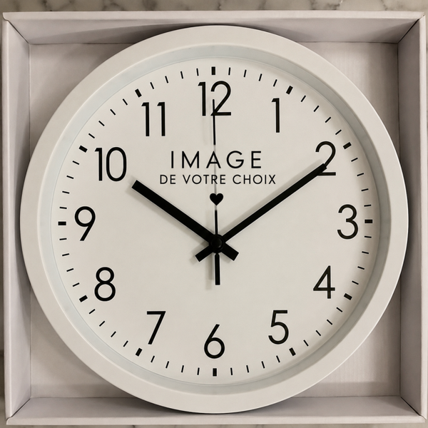🕒 Horloge personnalisée avec l'image de votre choix