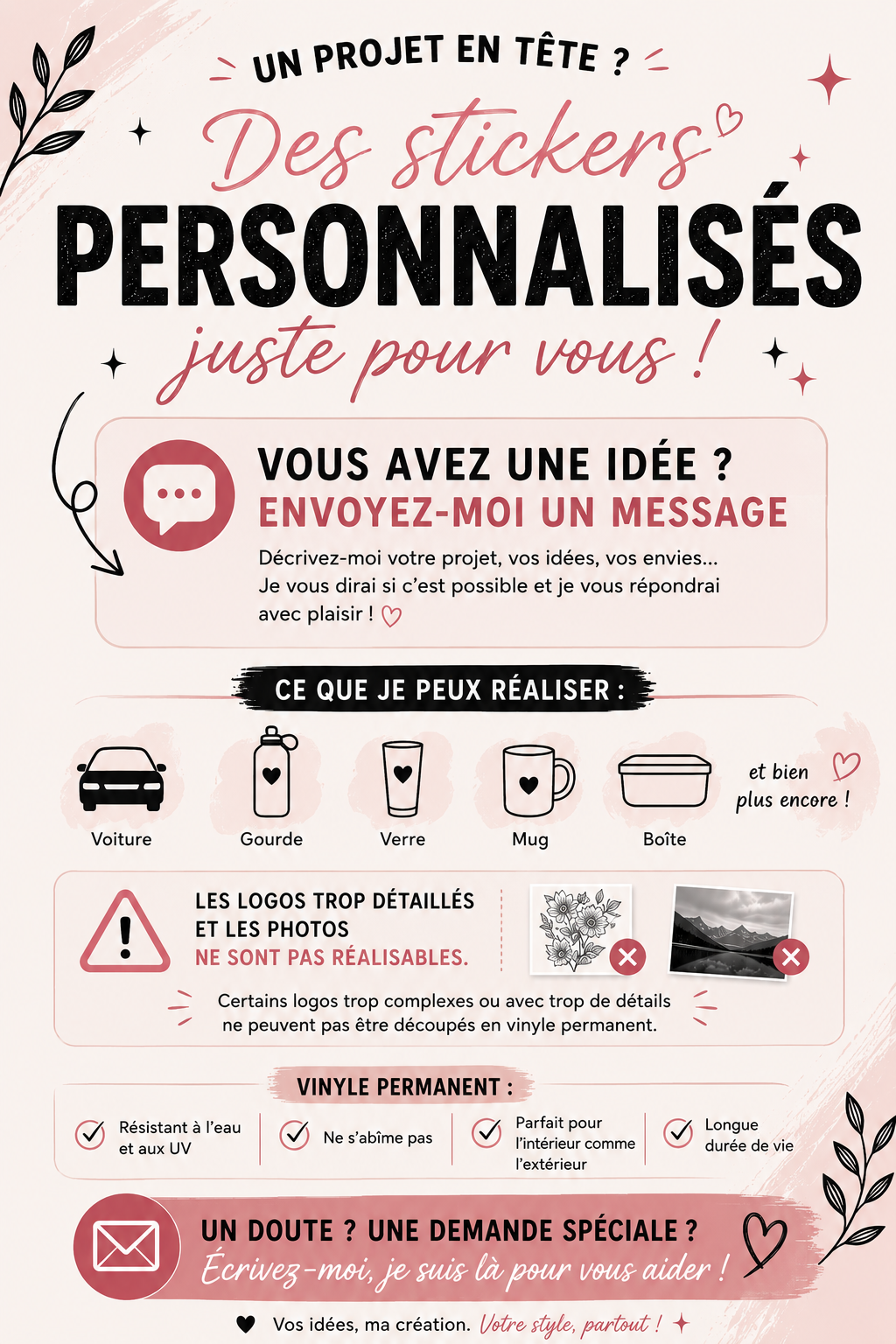Sticker personnalisé sur demande