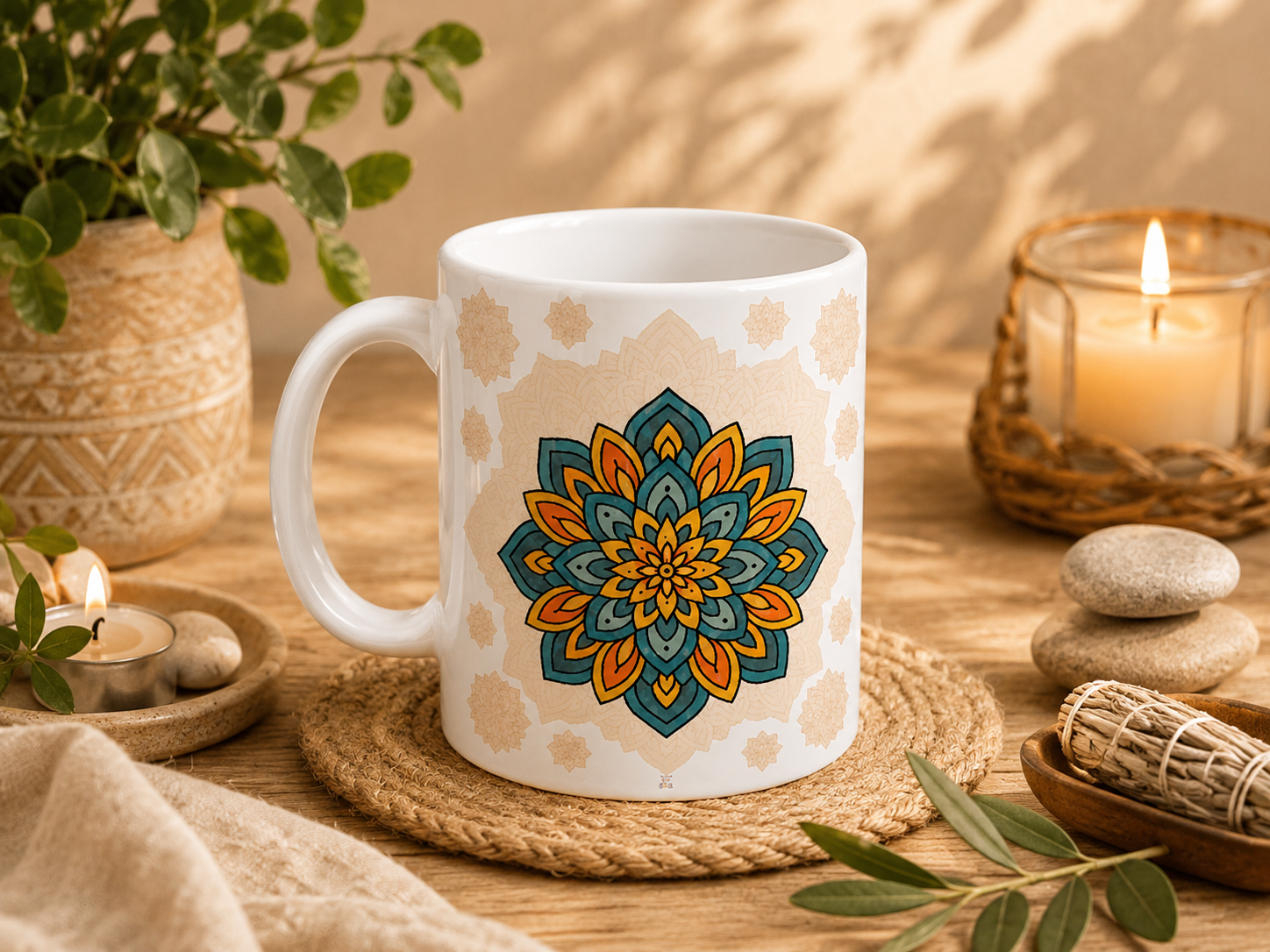 Mug Mandala coloré – Esprit zen