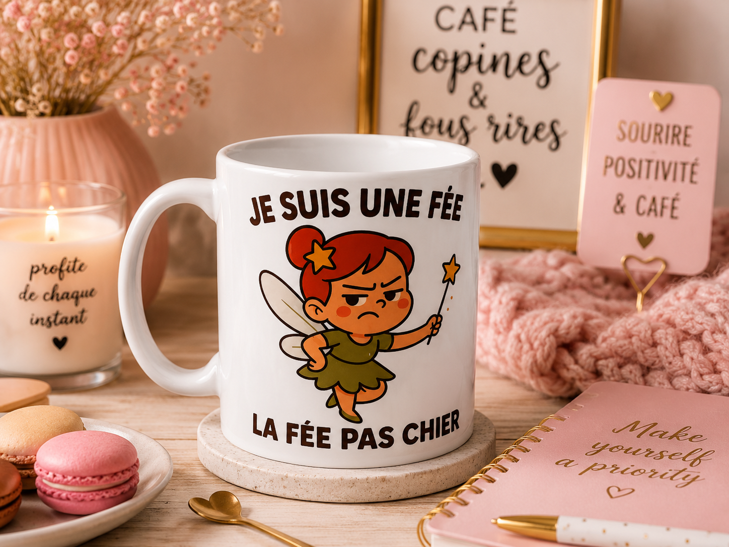 Mug humour “Je suis une fée”