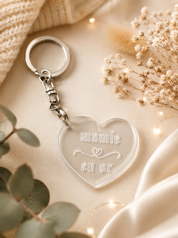 Lot de 2 Porte-clé Mamie – idée cadeau