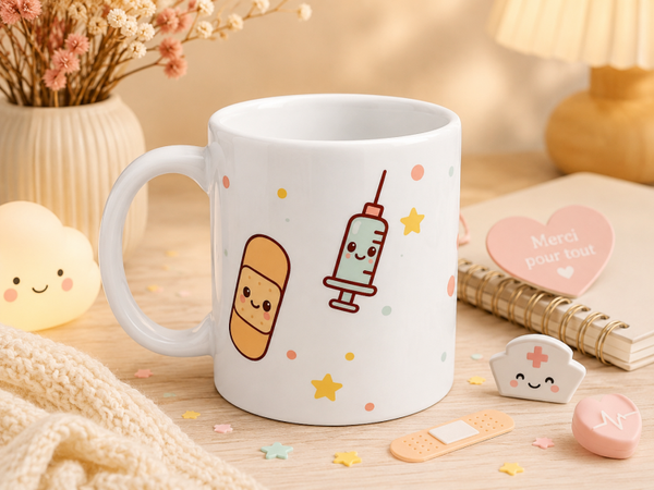 Mug kawaii médical