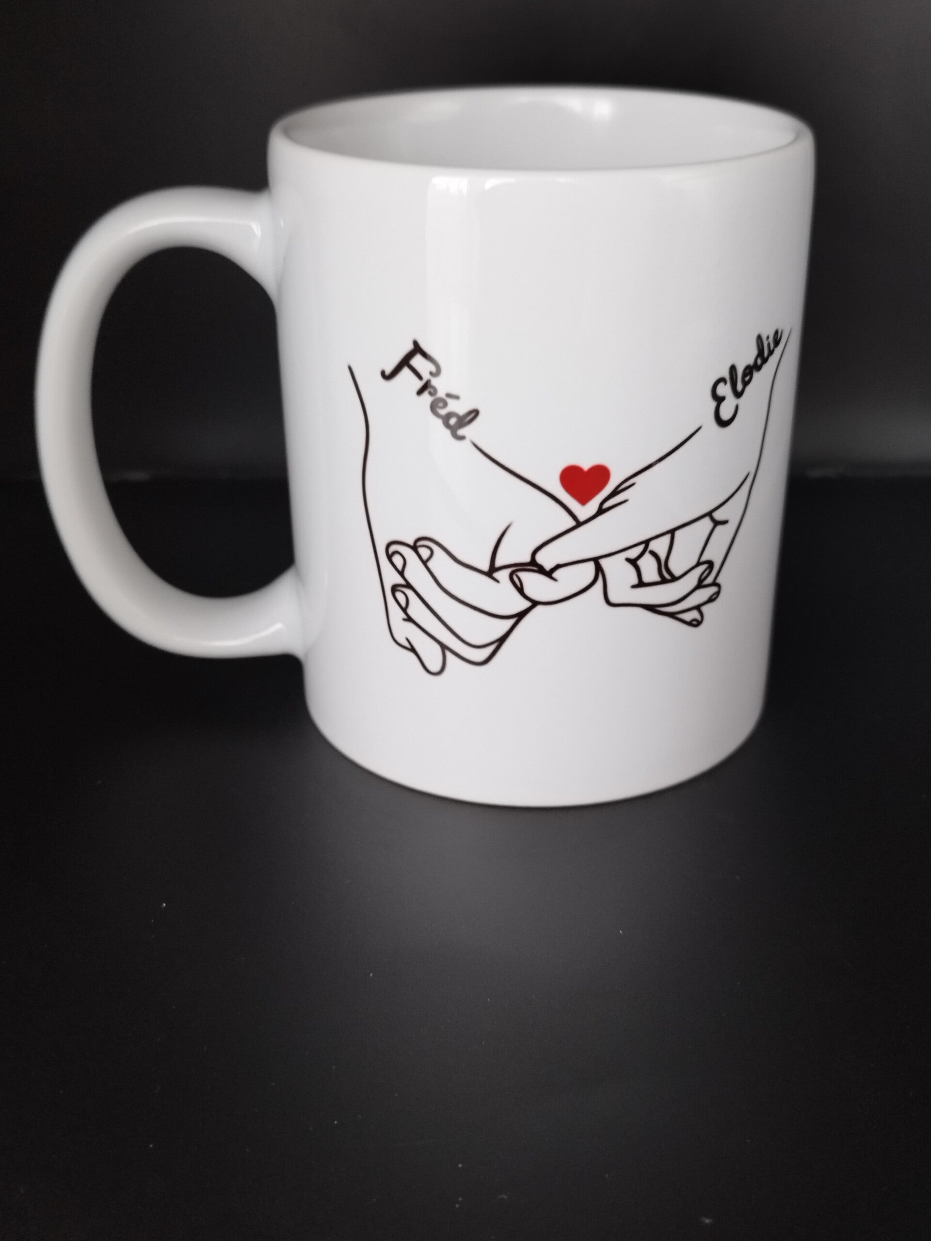 Mug personnalisé avec prénoms