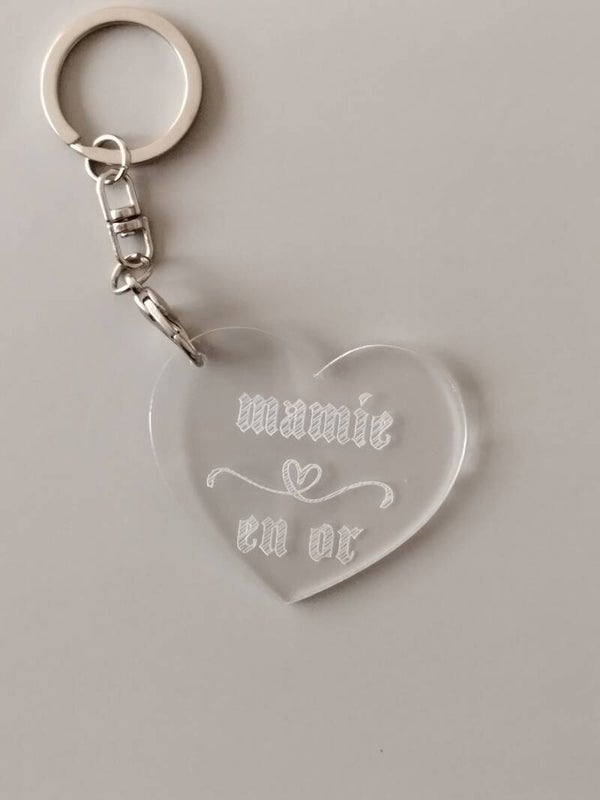 Lot de 2 porte-clés Mamie