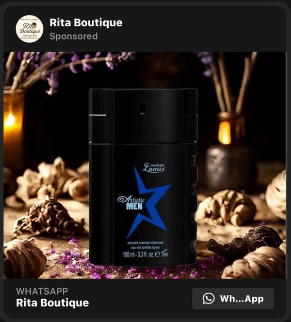 Artistic Men Deluxe Men's Cologne 3.3 oz Eau De Toilette Spray