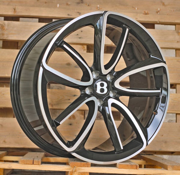 R21x9.5  5X112  ET  41  57.1  FB0493  Black Polished