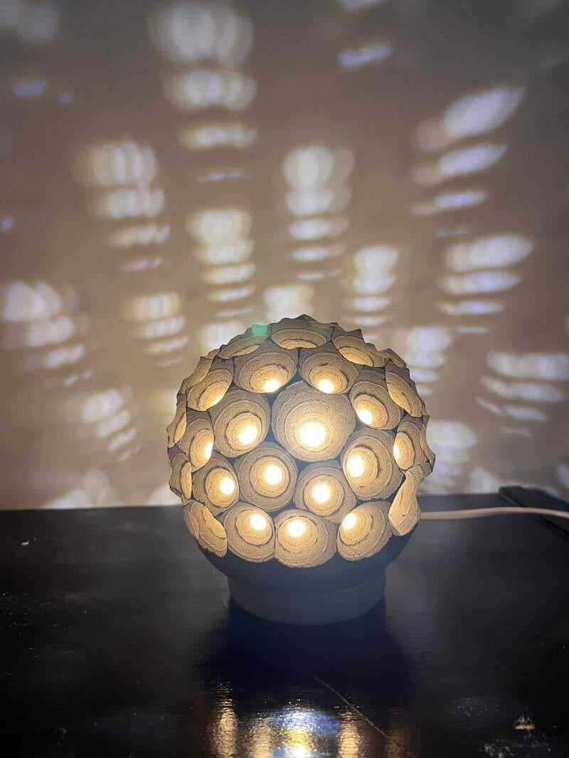 Lampada a sfera - Motivo alveare
