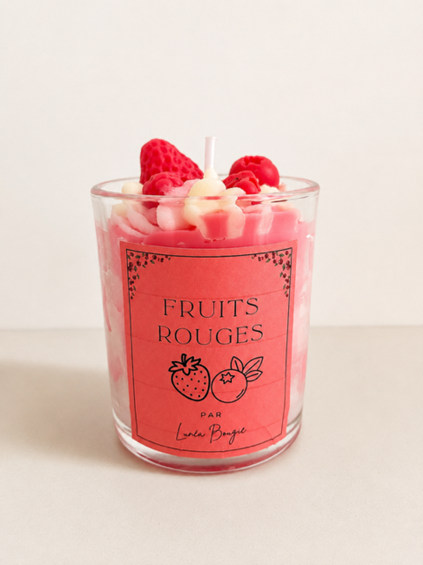 Bougie fruits rouges