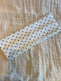 Bandeau blanc à pois