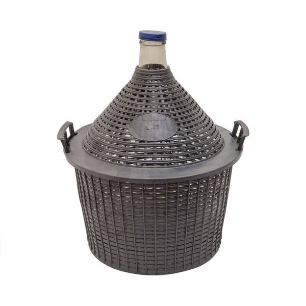 Damigiana 25 LT in vetro a bocca stretta