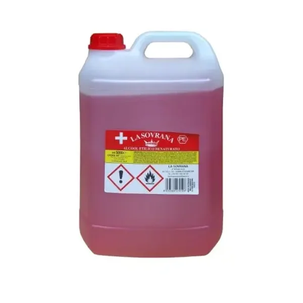 La Sovrana - ALCOOL ETILICO DENATURATO 90% ( tanica 5lt)