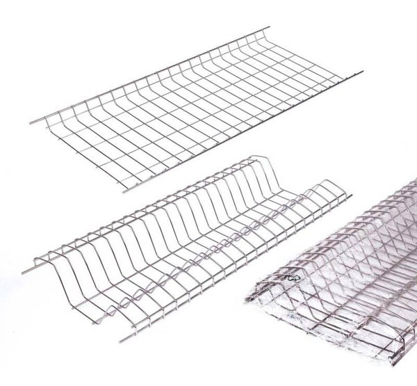 Scolapiatti Cromato a Griglia per pensile a 2 piani (cm.86) "FILTEX"