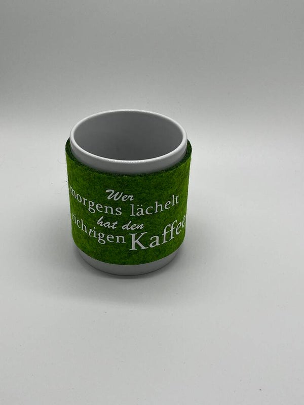 Filzbanderole für Tasse