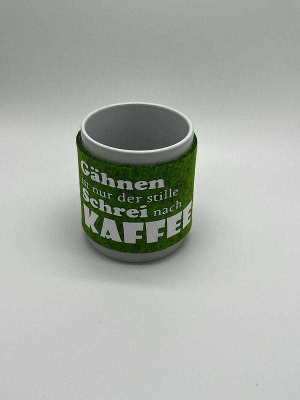 Filzbanderole für Tasse