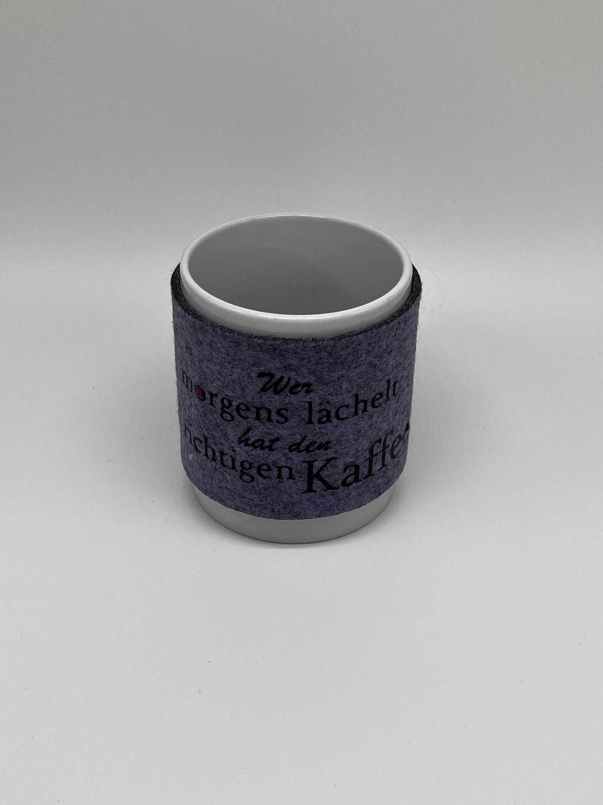 Filzbanderole für Tasse