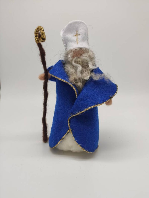 Nikolaus im blauen Gewand
