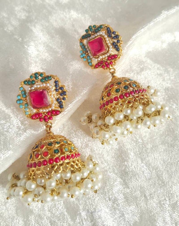 Nooratan Jhumki - Mehroon D1