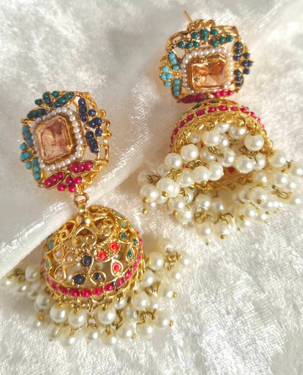 Nooratan Jhumki - Champagne D1