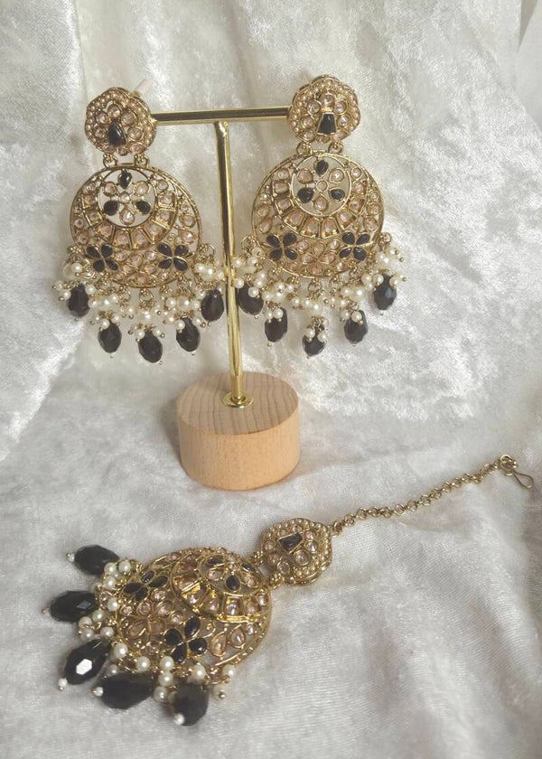 Maang Teeka Sonakshi - Black