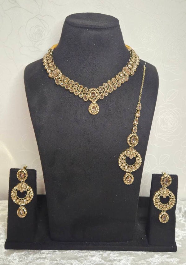 AD Polki Malishka Set - Champagne