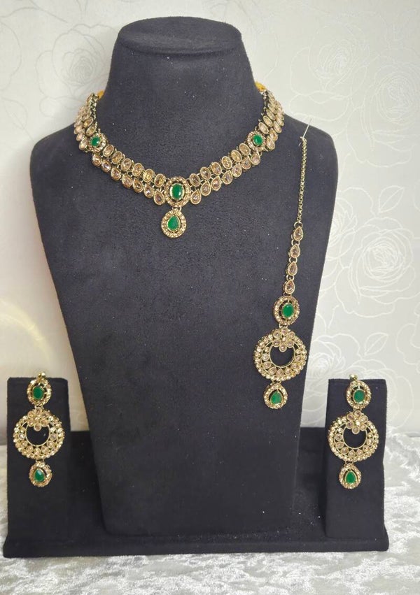 AD Polki Malishka Set - Green