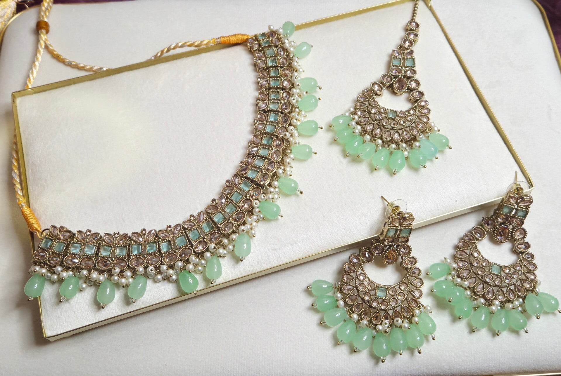 Gouden Set Harikha - Mint