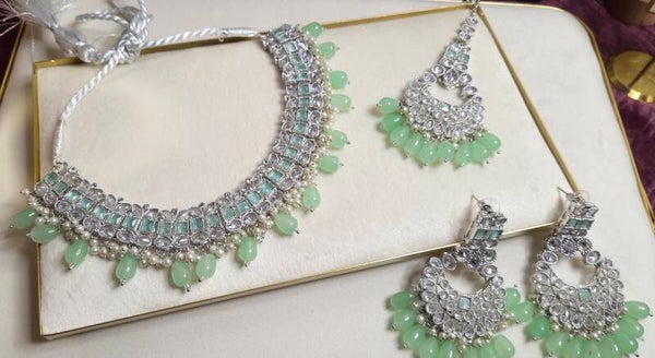 Zilveren Set Harikha - Mint
