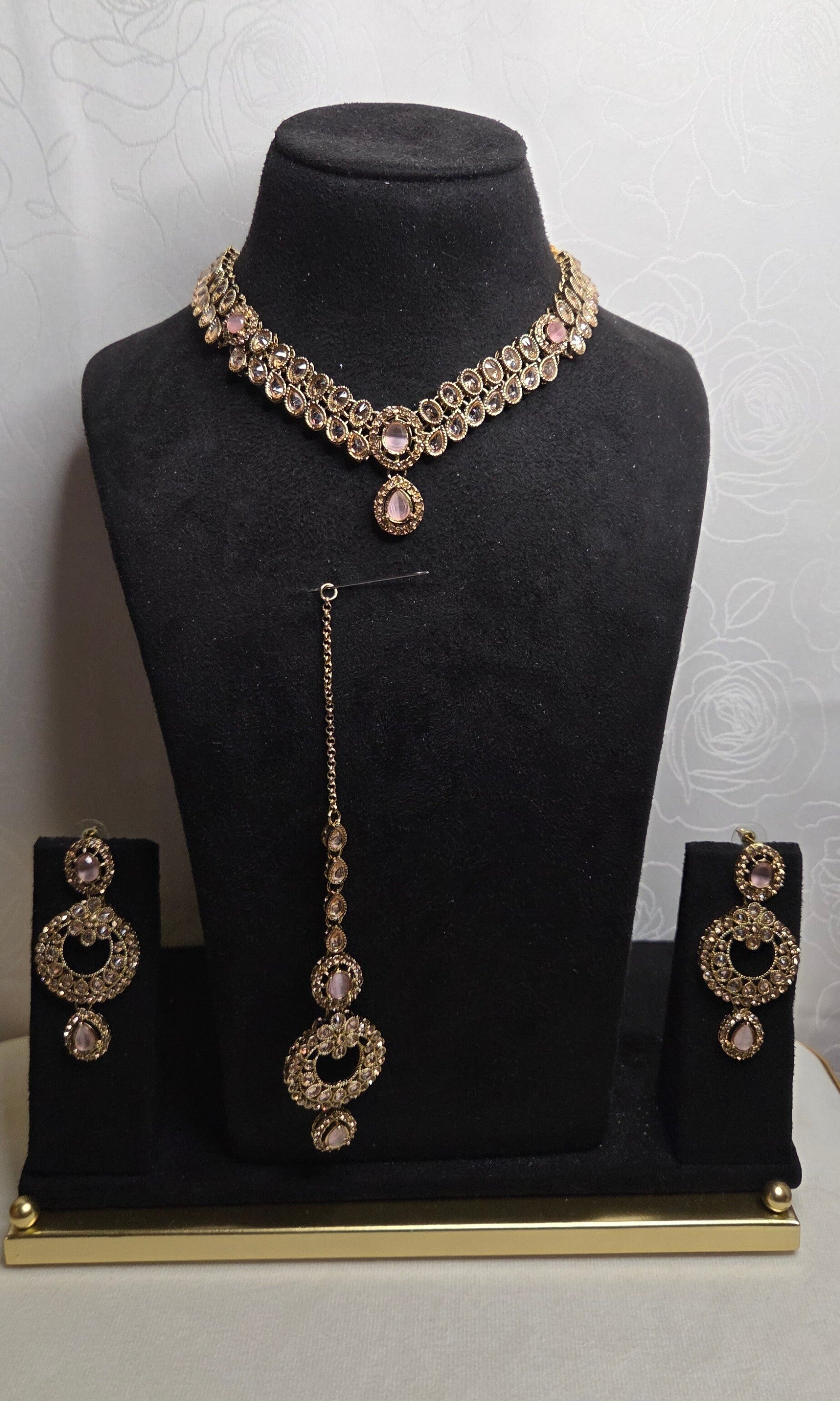 AD Polki Malishka Set - Pink