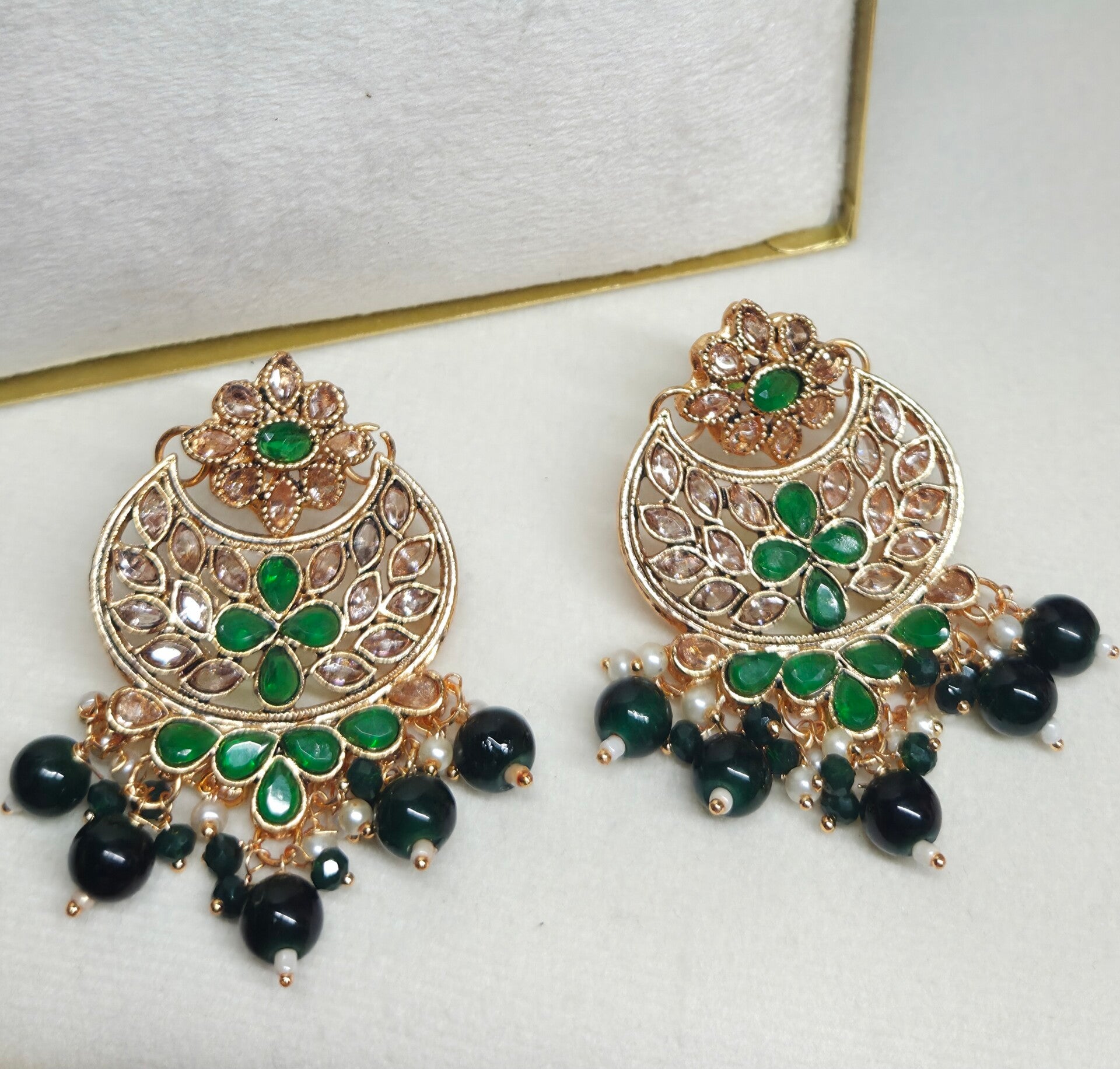 Chandbaliya goud - Green