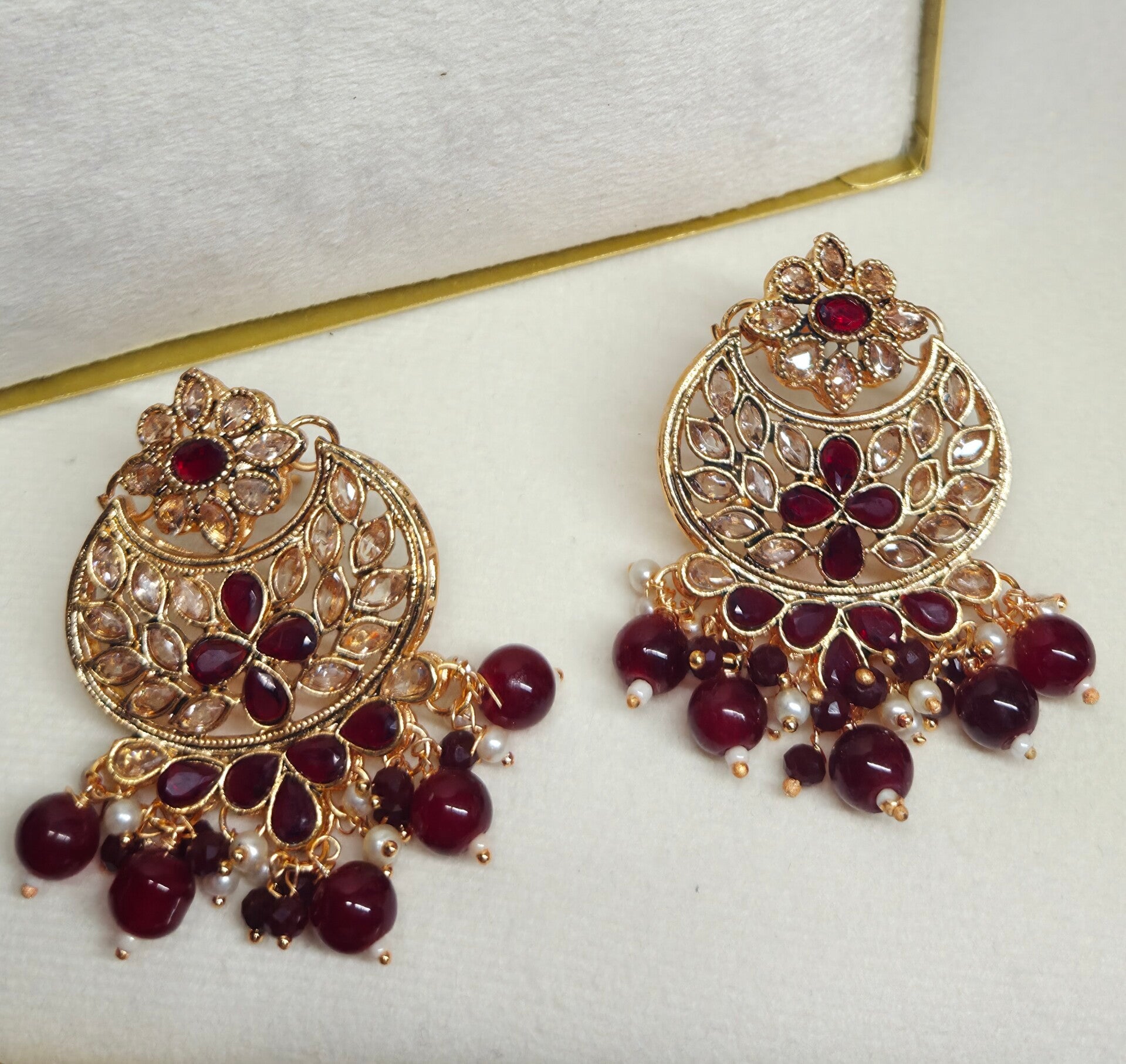 Chandbaliya goud - Bordeaux