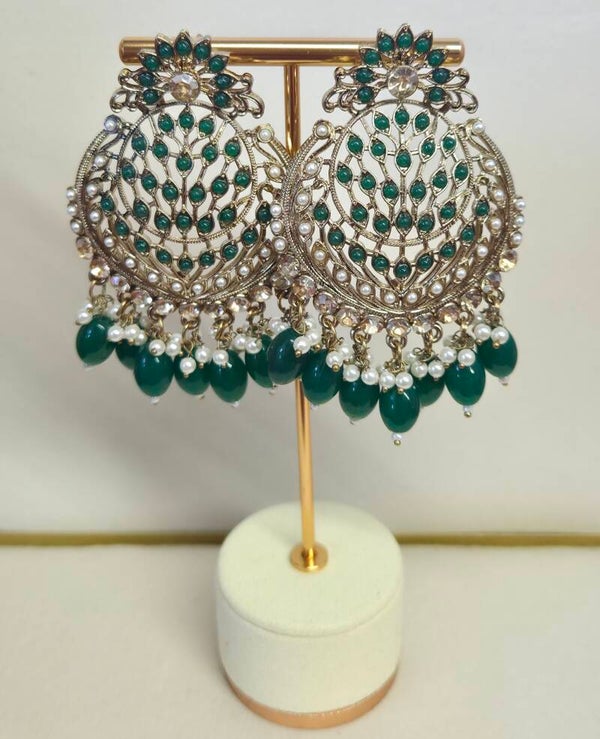 AD Polki Chandbaliya - Green