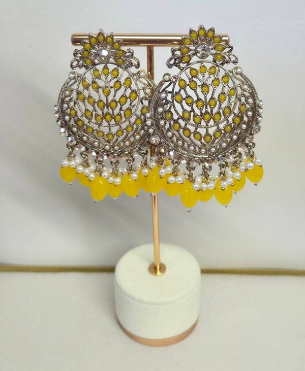 AD Polki Chandbaliya - Yellow