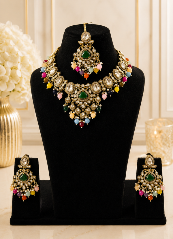 Kundan Brass Stone - Multi