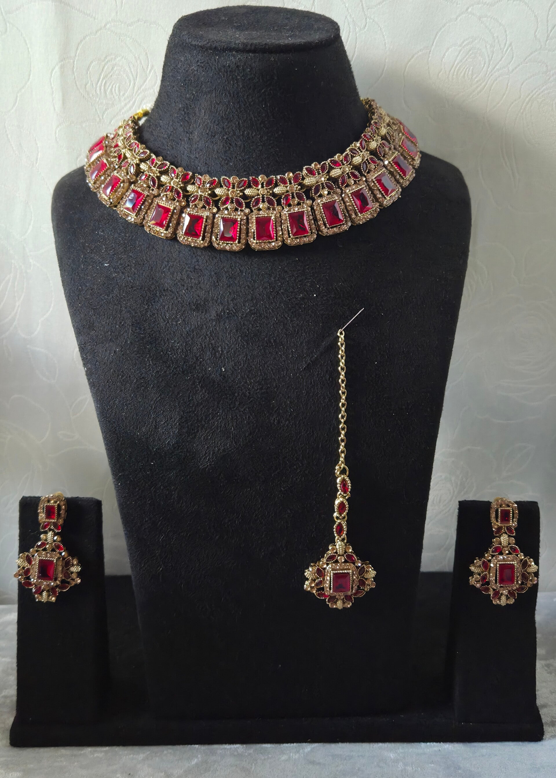 American Diamond set - Red