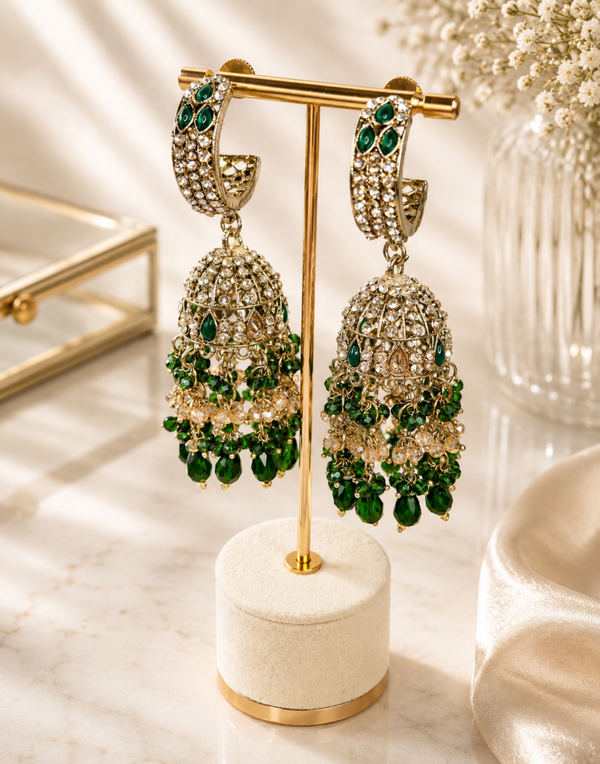 AD Jhumka - Green
