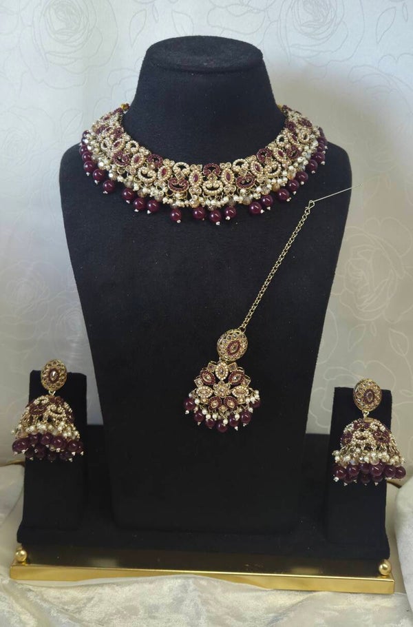 AD Polki Set - Bordeaux