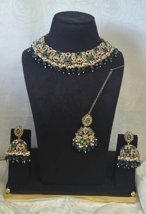 AD Polki Set - Green
